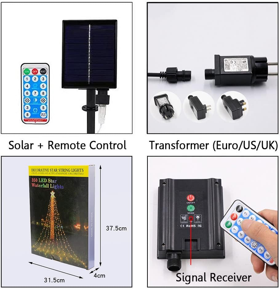 Luces Estrella de Navidad LED